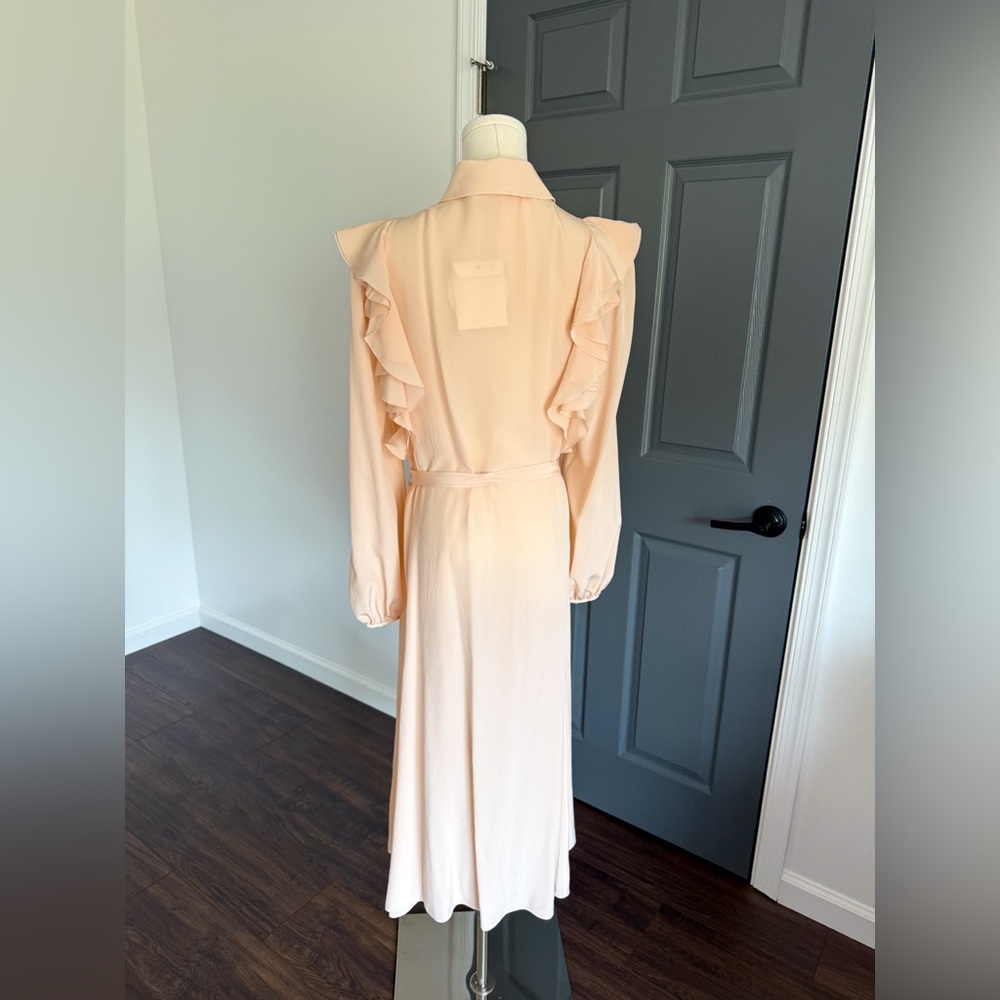 Chloe Crêpe De Chine Midi-Dress - Picture 6 of 10